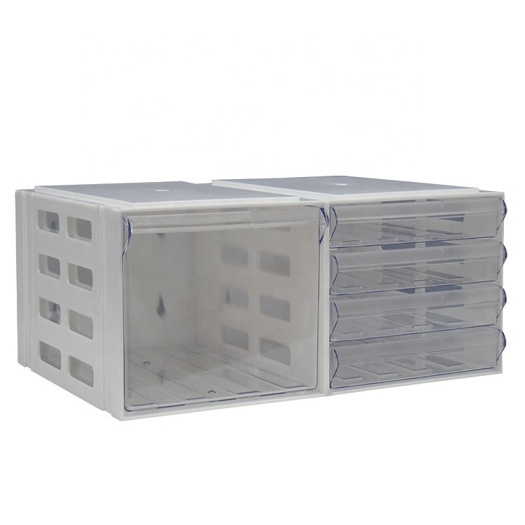 Efficiency storage desk storage a4 file cabinet clear plastic drawer organizers