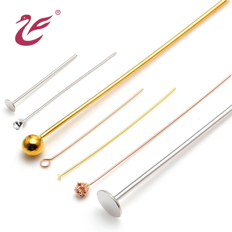 Pin Finding 925 Sterling silver headpin earring rose gold plated accessories for Jewelry Making