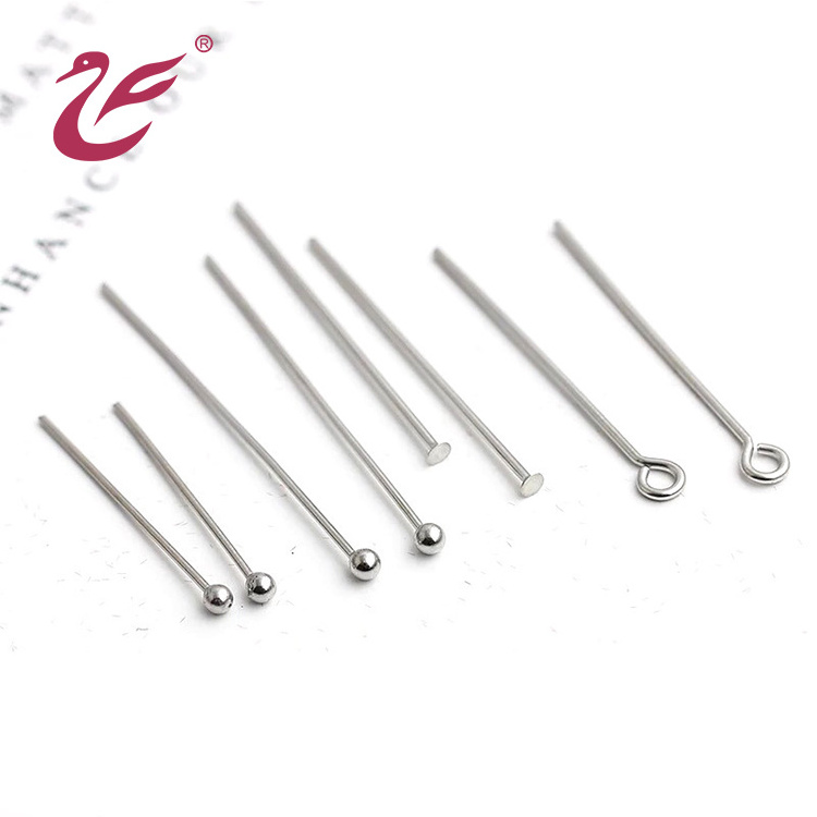 Pin Finding 925 Sterling silver headpin earring rose gold plated accessories for Jewelry Making