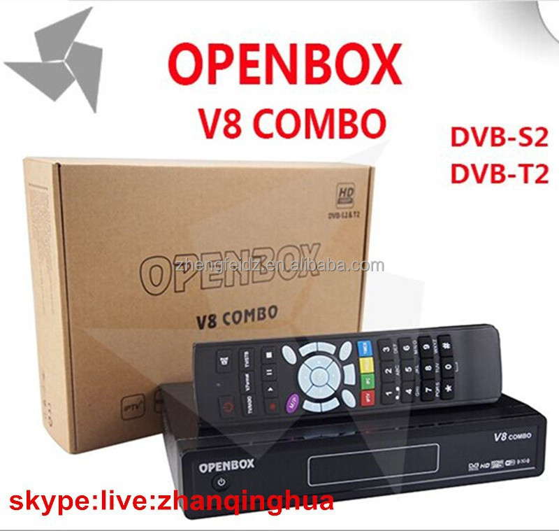 Black 39 Openbox V8 COMBO DVB-S2 Remote Control Twin Tuner Digital Satellite Receiver Mpeg2 dvb t2 set top box v8 combo HD iptv