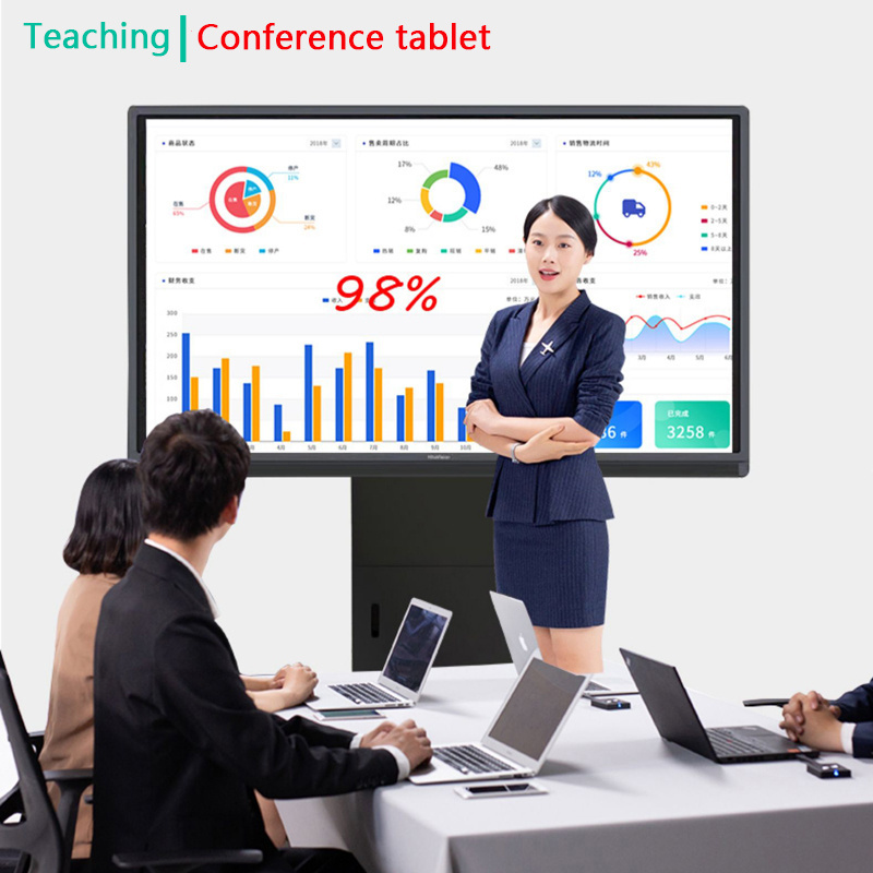 Large 55  Inch Android 2 32G  Meeting Smart Tv Interactive Touch Screen All In One Video Conference LCD Panel Display