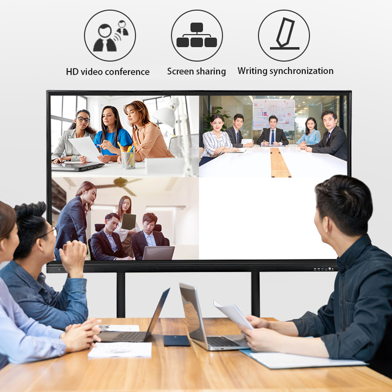 Large 55  Inch Android 2 32G  Meeting Smart Tv Interactive Touch Screen All In One Video Conference LCD Panel Display