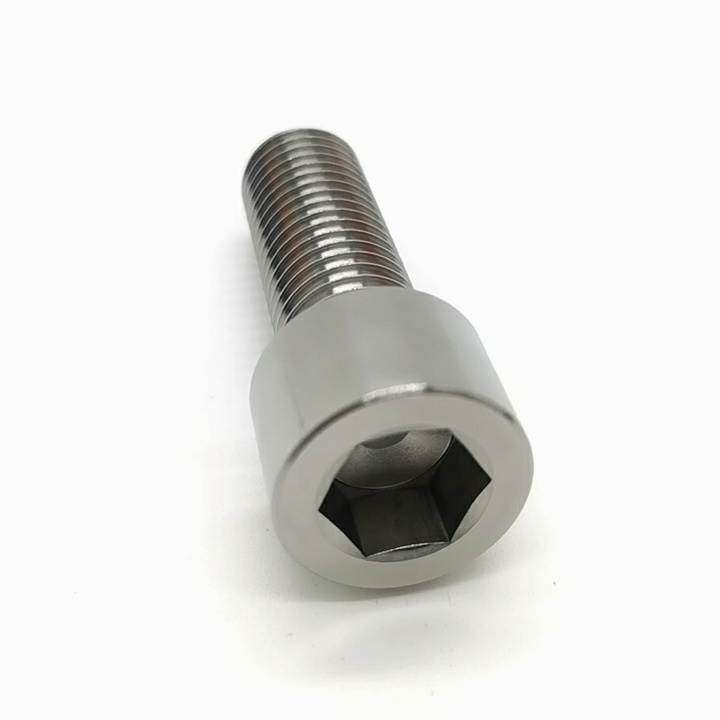 Factory price Titanium Socket Cap M8X1.25Mmx50mm 45mm 30mm 25mm 20mm Anodised Grade5 Allen Key Hex Socket Head Cap Titanium Bolt