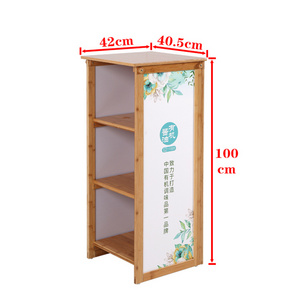 Easy Setup Portable Versatile Bamboo Aluminum Promotion Counter Table Stand Podium Kiosk for Trade Show