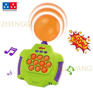 Zhengguang Toys Handheld Bubble Pressure Glowing Games New Quick Pop Light Up Console Game Fast Push It Fidget Toy Quick Push