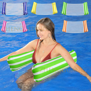 Zhengguang Summer Hot Selling PVC Pool Float Hammock Easy Inflate Water Lounger Hammock Swimming Pool Floa