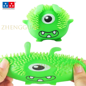 Zhengguang Fidget Toy Sensory Toy Hot Selling Squeeze Toy Colorful Animal Shape Sticky Balls Happy Little Monsters For Kids