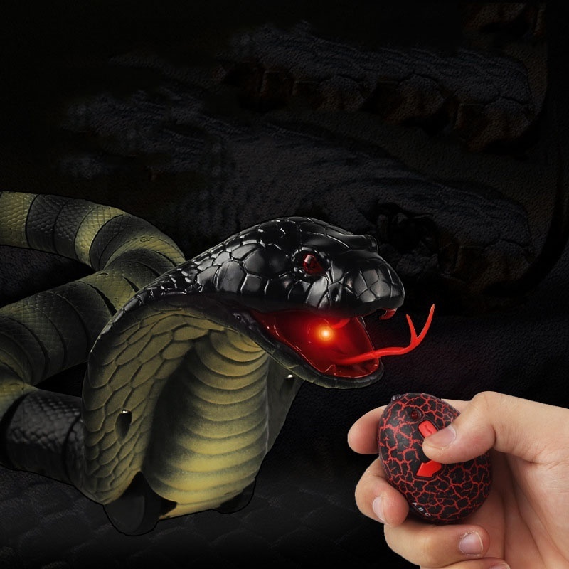 ZG Wholesale Remote Control Snake 2024 Plastic Realistic Snake Toys RC Animal Toy Halloween Funny Radio Control Rc Toy For Kids