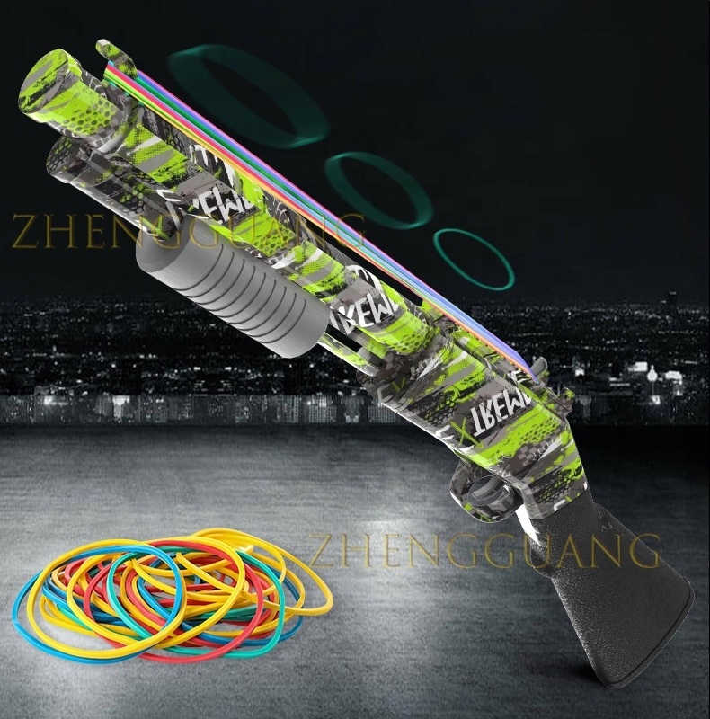 Zhengguang New Product Rubber Band Gun for Shooting Game for Adults and Kids Toy Gun