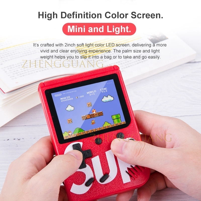 Zhengguang Mini Console Retro Sup 400 In 1 Portable Double Player Classic Games Handheld Game Players