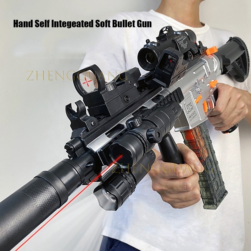 Zhengguang Launch EVA Suction Tray Soft Bomb Hot Selling Kids Boy Game Pistola Foam Bullet Plastic M416 Toy Gun