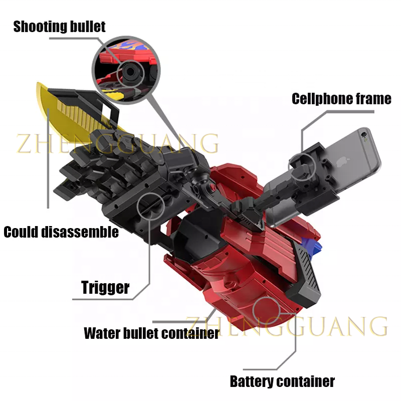 Zhengguang Toy AR Robotic Arm Game toys Shooting 3D Soft water bomb Gun toys Gel Ball Blaster Gun Robotic Arm