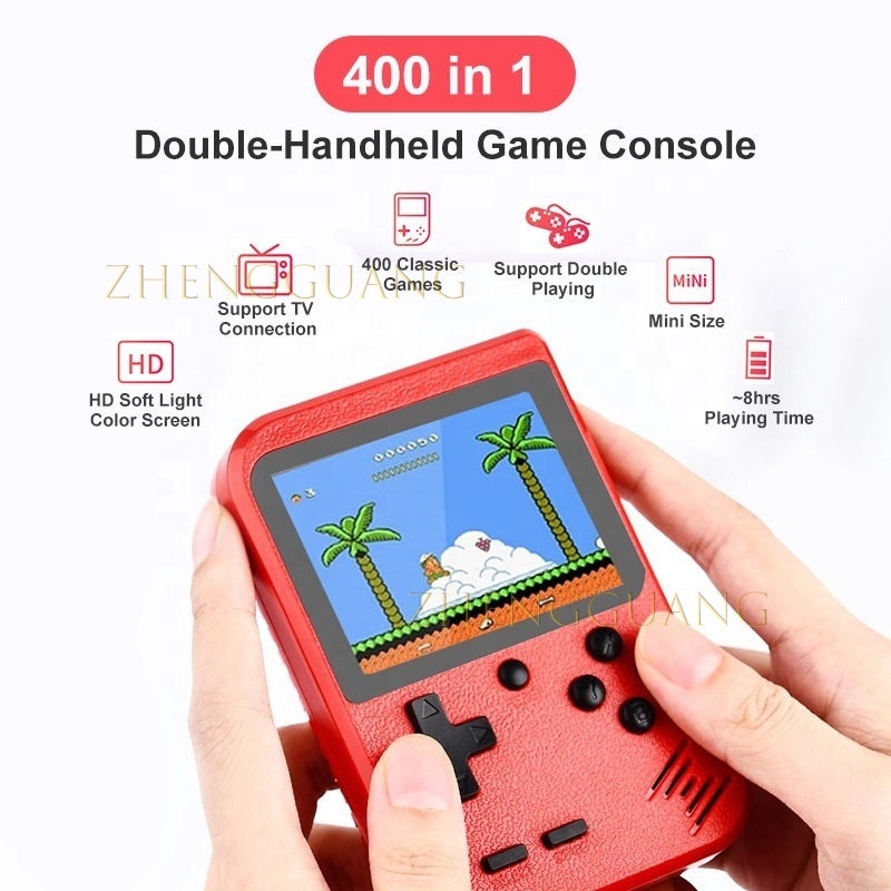 Zhengguang Mini Console Retro Sup 400 In 1 Portable Double Player Classic Games Handheld Game Players