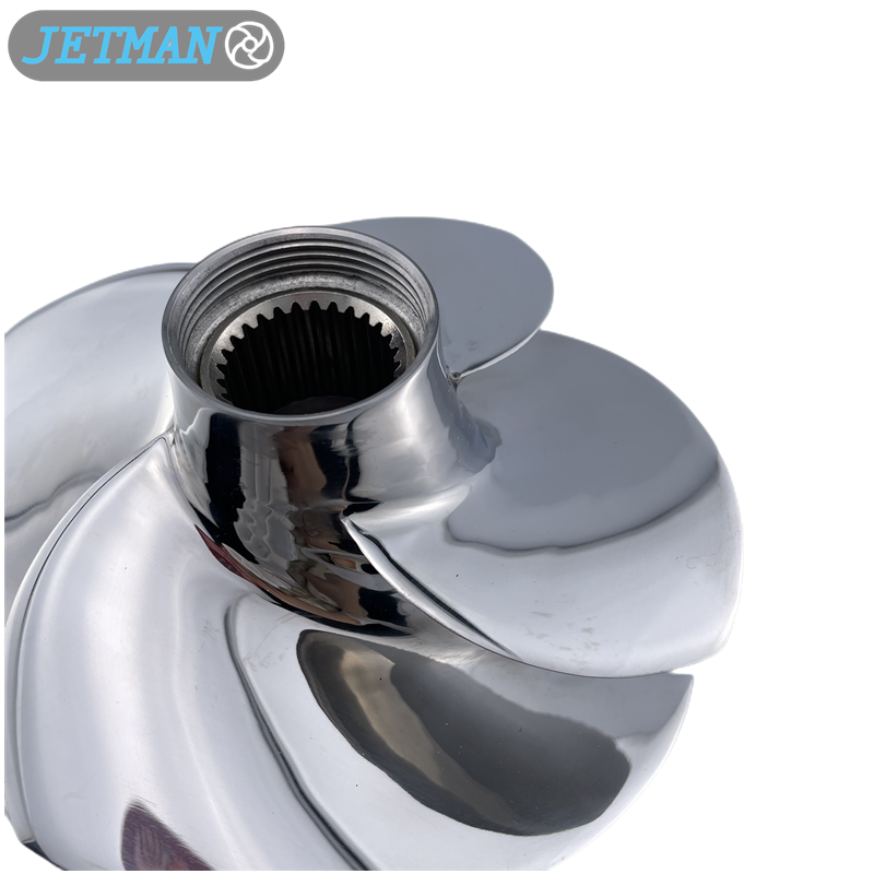 Jet Ski Impeller SRB-11/19 155.5MM  Polished Stainless Steel PWC Impeller Fot for Sea-Doo GTX 155/GTX S 155 (2010-2017)