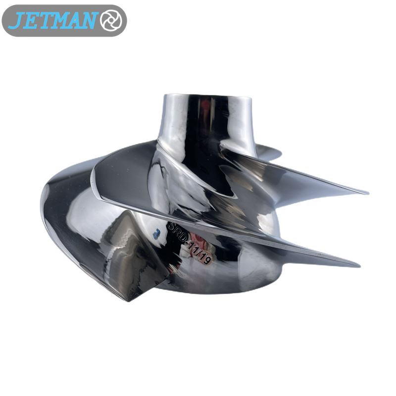 Jet Ski Impeller SRB-11/19 155.5MM  Polished Stainless Steel PWC Impeller Fot for Sea-Doo GTX 155/GTX S 155 (2010-2017)