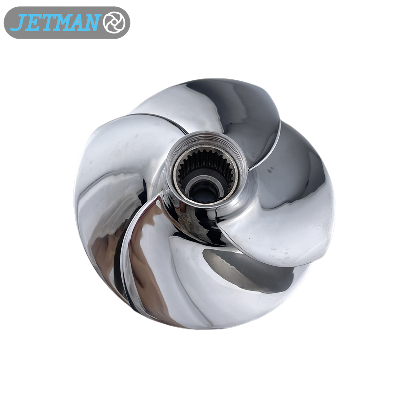 Jet Ski Impeller SRB-11/19 155.5MM  Polished Stainless Steel PWC Impeller Fot for Sea-Doo GTX 155/GTX S 155 (2010-2017)