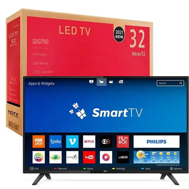 LED 32 TV Guangzhou Suppliers 4k uhd flat screen TV buying in bulk wholesale 60 55 32 58 inch lcd led smart android tv television