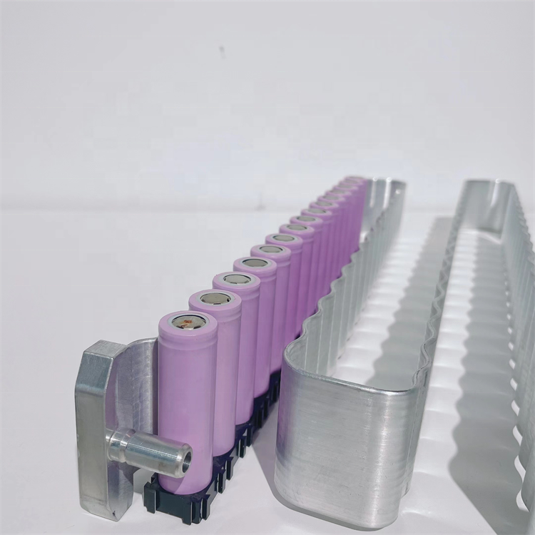 Hybrid Electric Vehicle Cylindrical Battery Pack Aluminum Microchannel Cooling Channel System Liquid Water Cooling Cold Plates