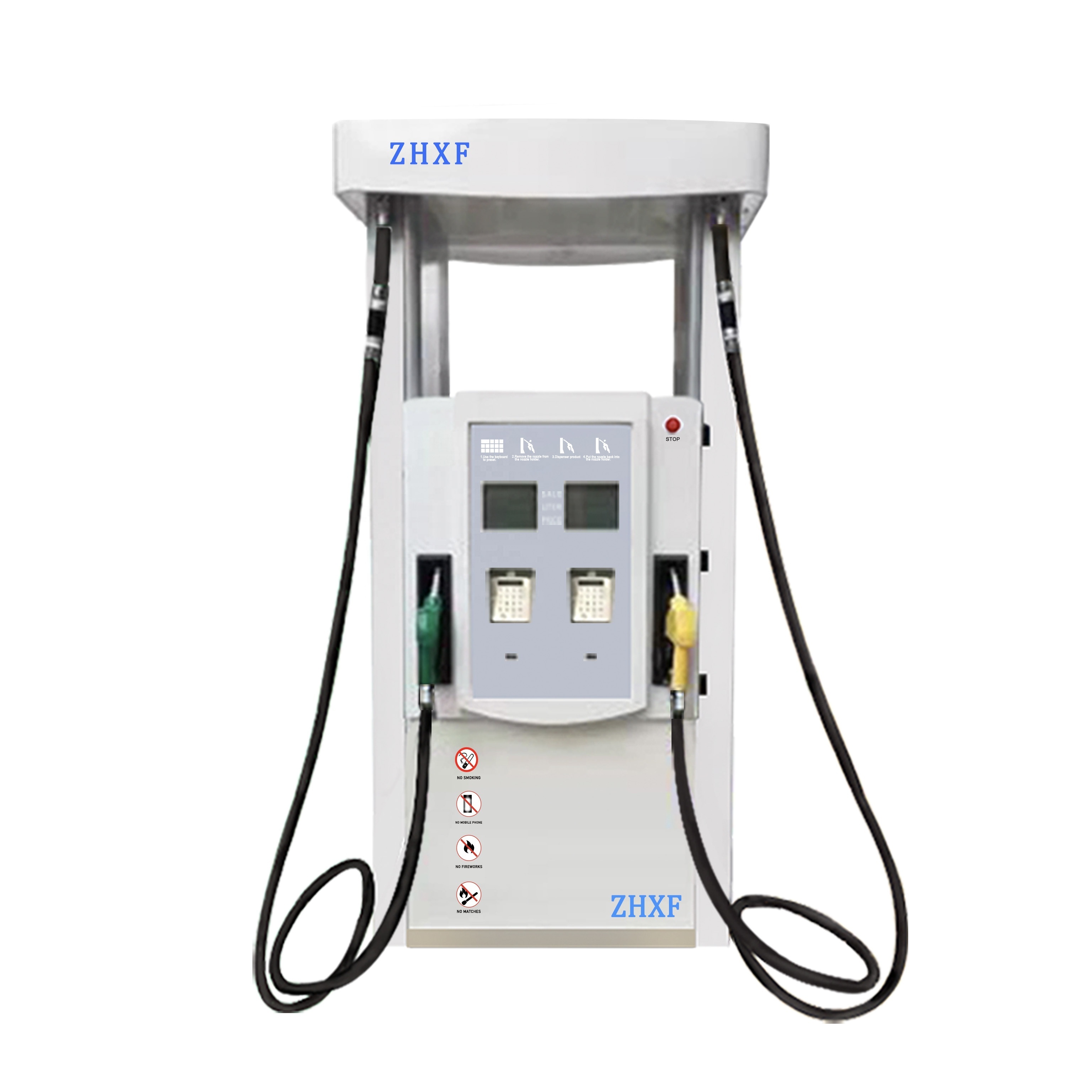 Custom Gasoline Diesel Fuel Gas Station 4 Nozzles Fuel Dispenser For Sale