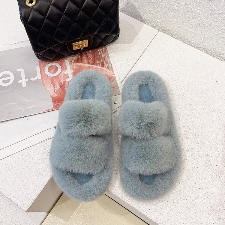 2023 house yezy furry plush sneaker slippers indoor womens slippers