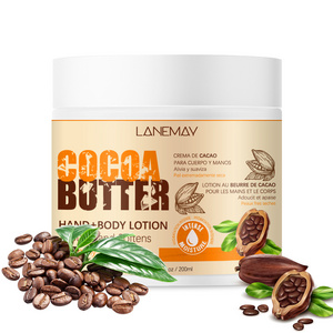 Korean Private Label Cocoa Butter hand Body Lotion Cream Moisturizing Whitening Soothing Brightening Milk Body Lotion For Women