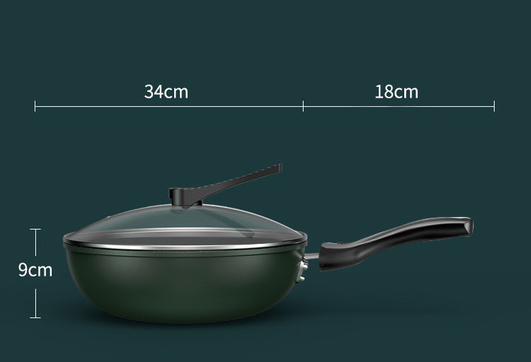 Pattern Customization Gas Universal Panelas Craft Wok 28/30/32/34cm Extra Large Wok For Kitchen