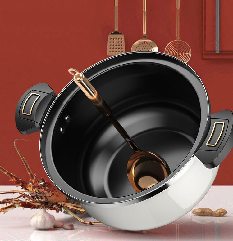 Wholesale 28cm Cooking Pots Sets Nonstick Cookware Ceramics Enamel Health Pot For Kitchen