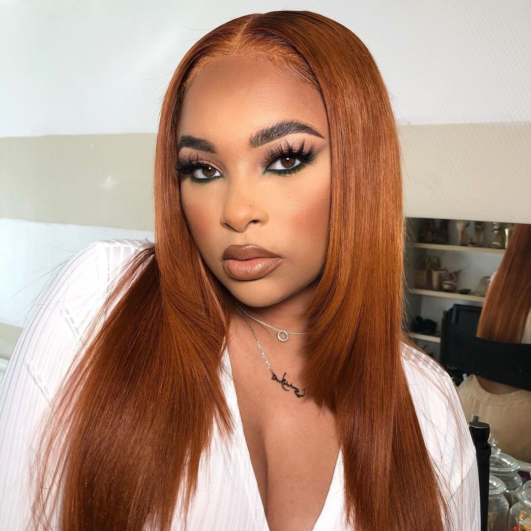 Wholesale 350 Colored Human Hair Wigs, Hd Lace Front Wig, Ginger Orange Red Purple Wigs Lace Front Human Hair For Black Women