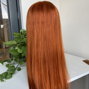 Wholesale 350 Colored Human Hair Wigs, Hd Lace Front Wig, Ginger Orange Red Purple Wigs Lace Front Human Hair For Black Women