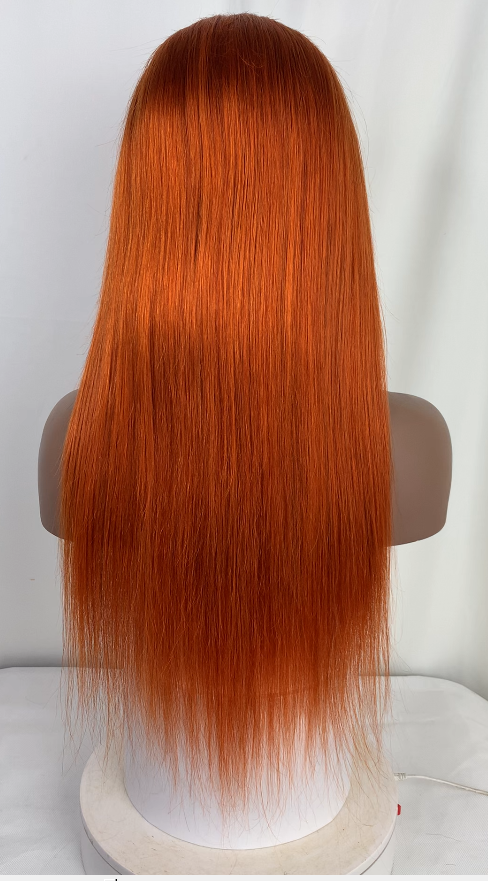 Wholesale 350 Colored Human Hair Wigs, Hd Lace Front Wig, Ginger Orange Red Purple Wigs Lace Front Human Hair For Black Women