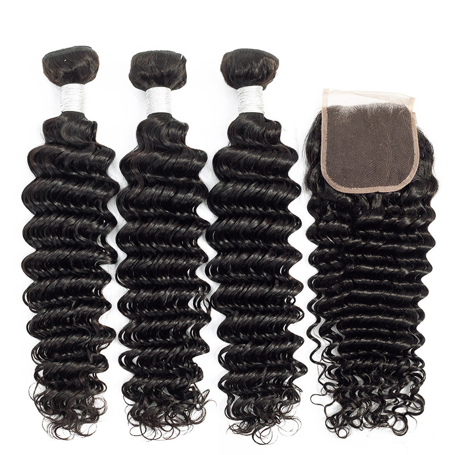 10A Cambodian Human Hair Bundles With Closure,Bundles With Closure Human Hair,Bundles And Closure Set