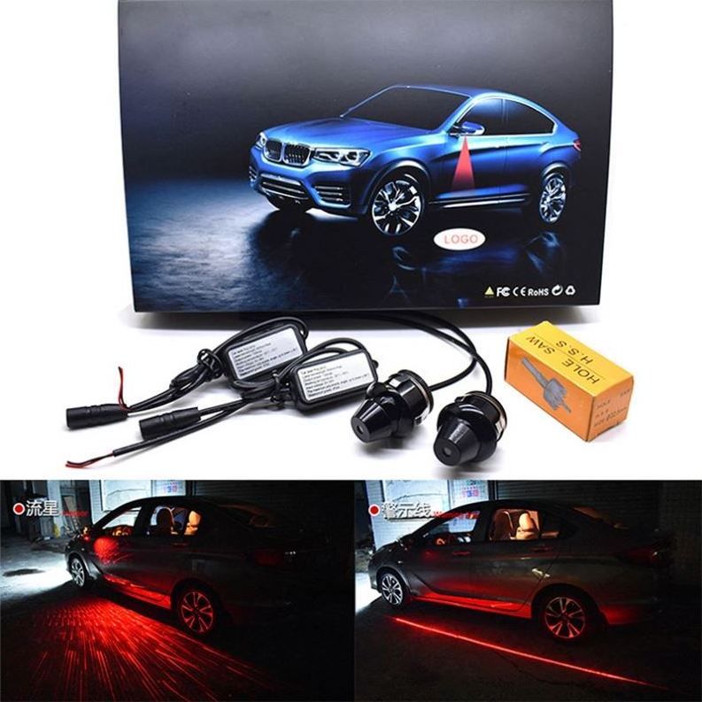 Car side door wing rear view mirror welcome lights warning turn signal Ambient Light Laser Projector Decorative Lamp accessories