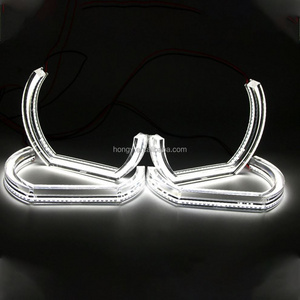 Hot Selling Crystal C Shape LED RGB Angel Eyes Headlight For E90 E91 E82 E87 E60 E92 F30 Halo Rings Angel Eyes