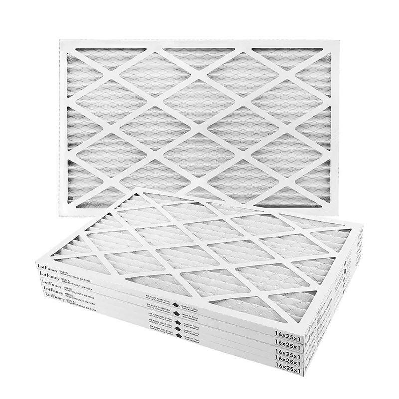 Wholesale Price Pleated Air Filter Merv 8 10 11 13 Cardboard Frame Air Filter Replacement