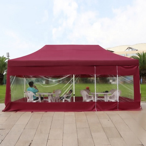 High Quality 600D 420D 20X10 Large Frame Event Toldo De Tienda Party Sides Shade Large Sizes 3X6M Clear Gazebo Beach Tent