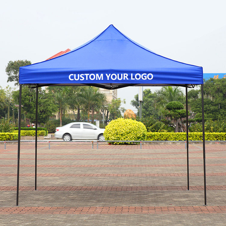 Economic Folding Pop Up Tent Printed Advertising Gazebo Roof Top Trade Show Tent Storage Bag Exhibition Enclosed Canopy Tent