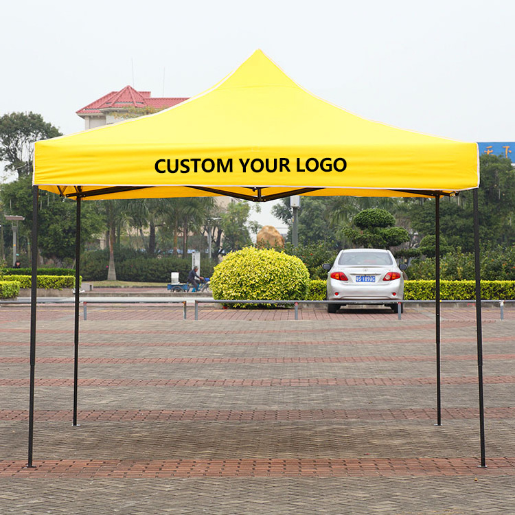 Economic Folding Pop Up Tent Printed Advertising Gazebo Roof Top Trade Show Tent Storage Bag Exhibition Enclosed Canopy Tent