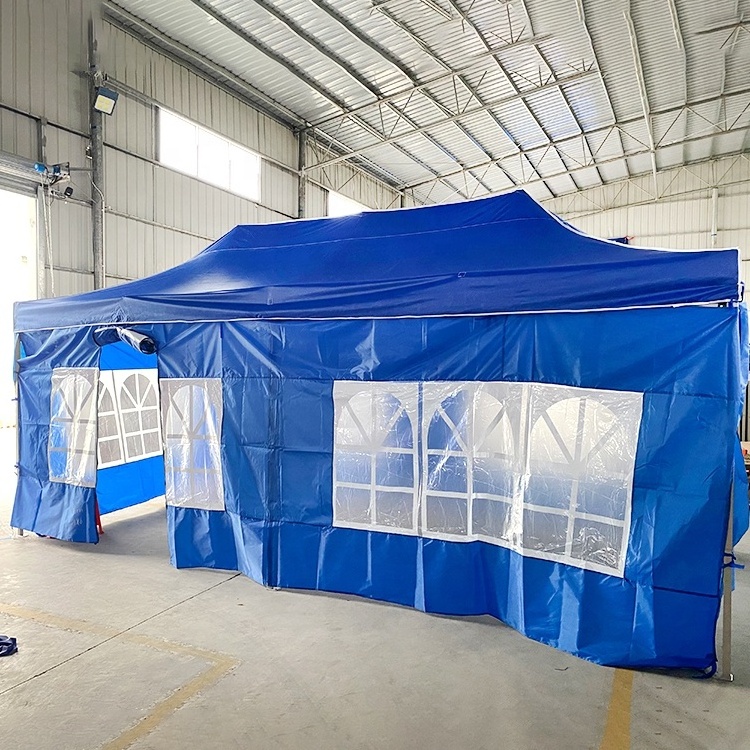 Factory Made 600D Easy Set Pop Up 10X10 Wall 3X3 3X6 10X20 Canopy Gazebo Tent with Sidewall