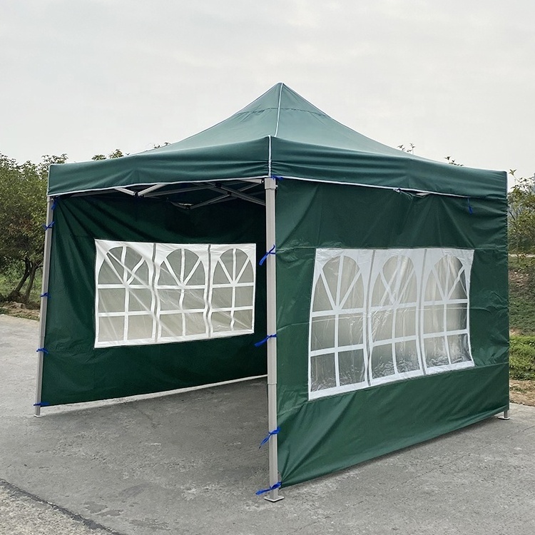 Factory Made 600D Easy Set Pop Up 10X10 Wall 3X3 3X6 10X20 Canopy Gazebo Tent with Sidewall