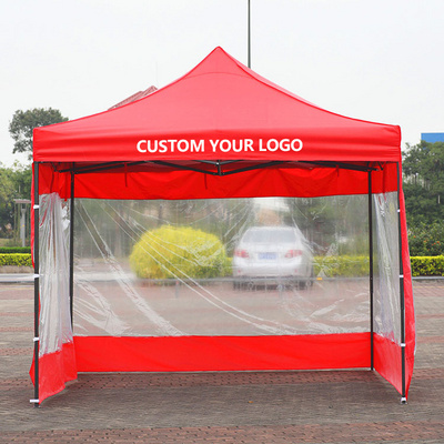 China Commercial Folding Red 420D Oxford Retractable Ez Pop Up Waterproof Outdoor Tent Gazebo Canopy Tents 3X3 For Events