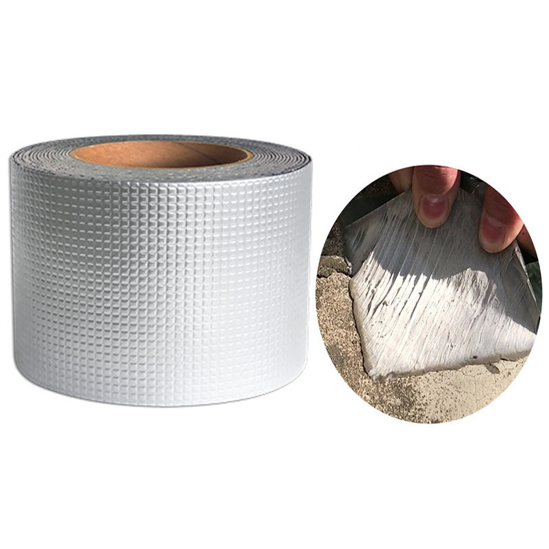 Waterproof Leakage High Sticky Aluminum Foil insulation Butyl Rubber Tape Aluminum Butyl Sealant Waterproof Tape