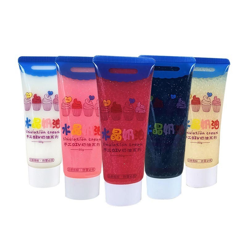 Hot SalesTransparent Jelly Glitter Cream Glue For DIY Decoration