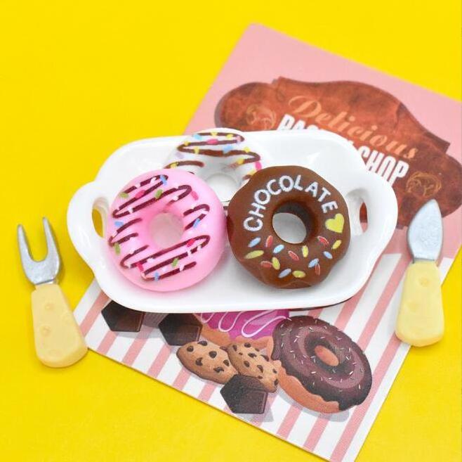 Fashion Donut Resin Charms Food Doughnut Charms Miniature DIY Cream Glue Charms