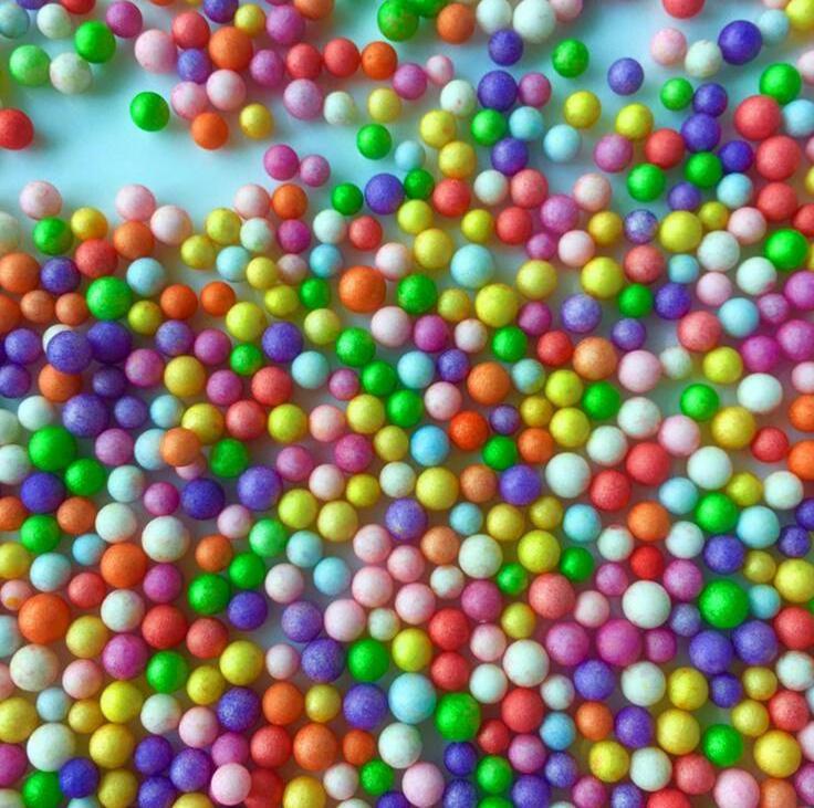 Mini Balls Made of Styrofoam for DIY Craft Foam Ball For Slime In 12 Colors