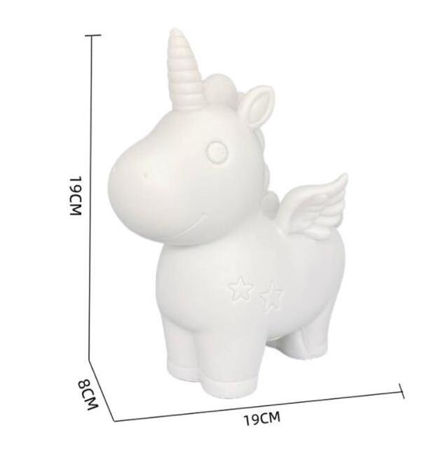 Manufacturer Fluid Bears Supplier Plastic Unicorn Saving Pot Fluid Statue Crafts Kids Cartoon Paint Toys