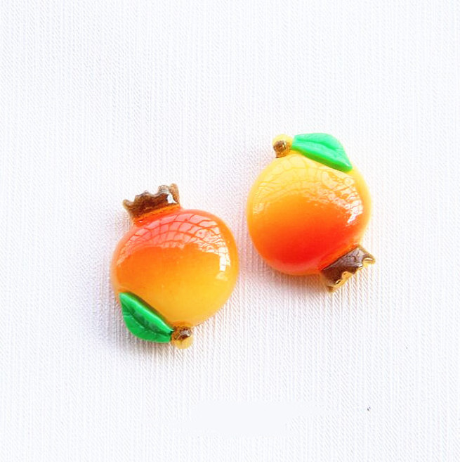 ZJToys Mini Fruits Charms resin charm for phone decoration DIY Slime Crafts