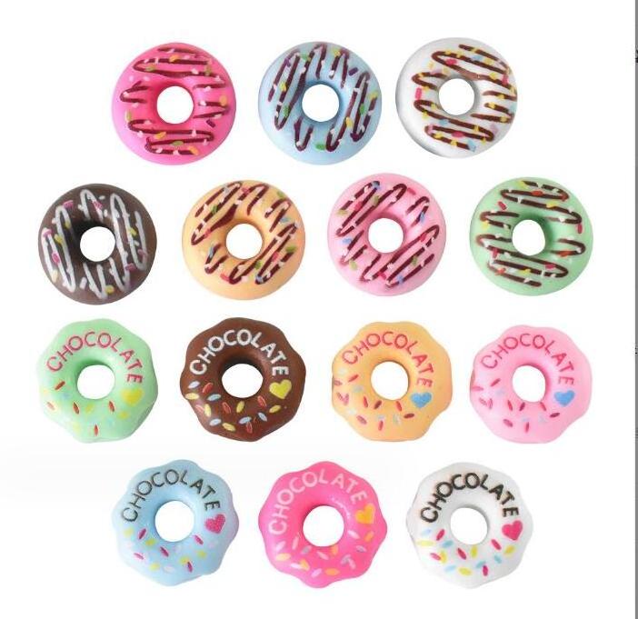 Fashion Donut Resin Charms Food Doughnut Charms Miniature DIY Cream Glue Charms