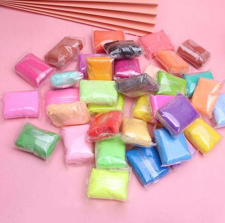 Customized Package Air Dry Clay 10pack Super Light Soft Air Polymer Clay 24 Colors Foam Clay Modeling