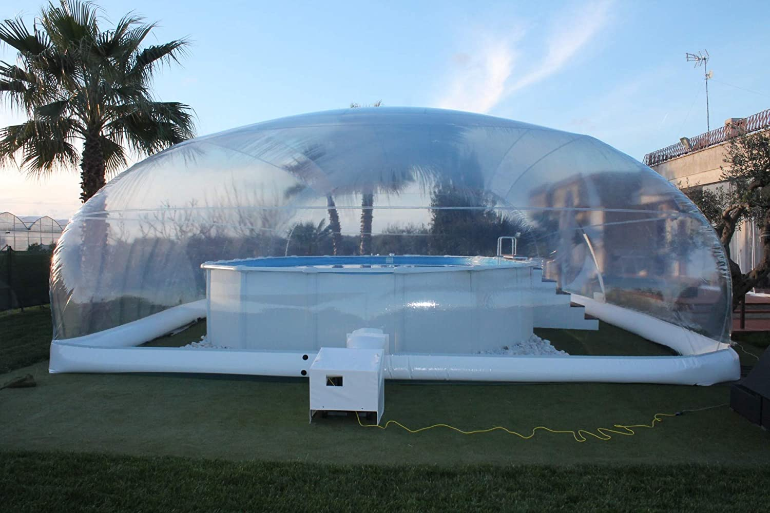 Custom Inflatable Swimming Pool Cover Air Transparent Bubble Inflatable Pool Cover Dome