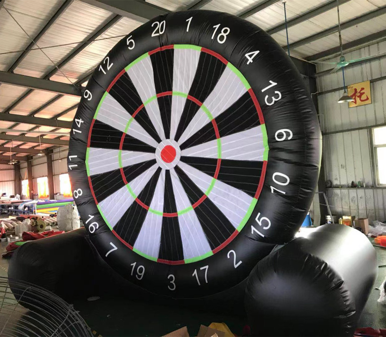 PVC inflatable soccer dart golf dart boards for outdoor game football sport game for kids and adults